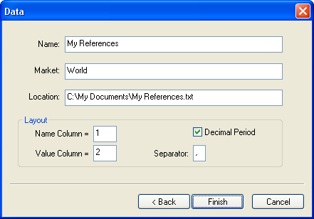 Define data for the Local List